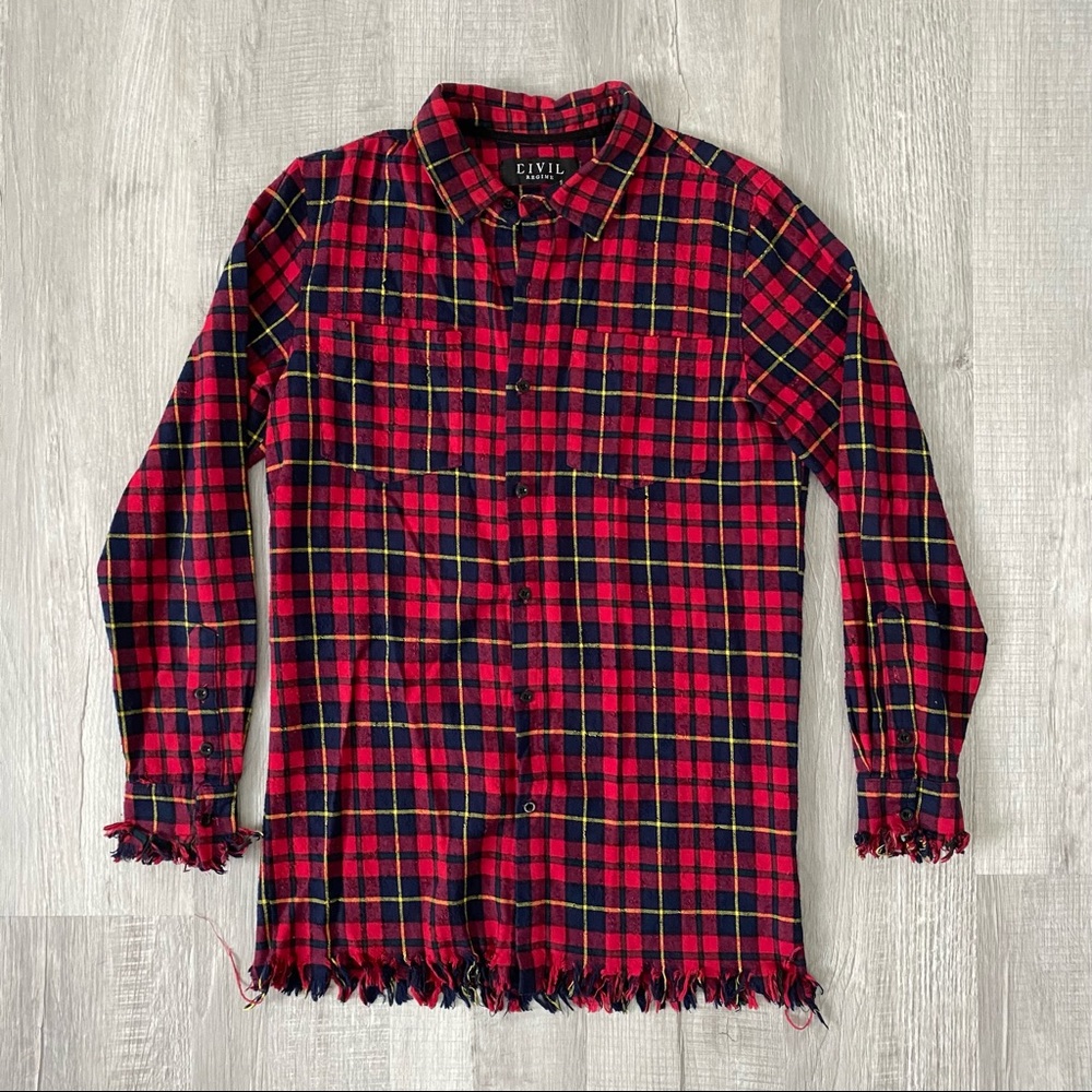 Civil Regime Distressed Flannel